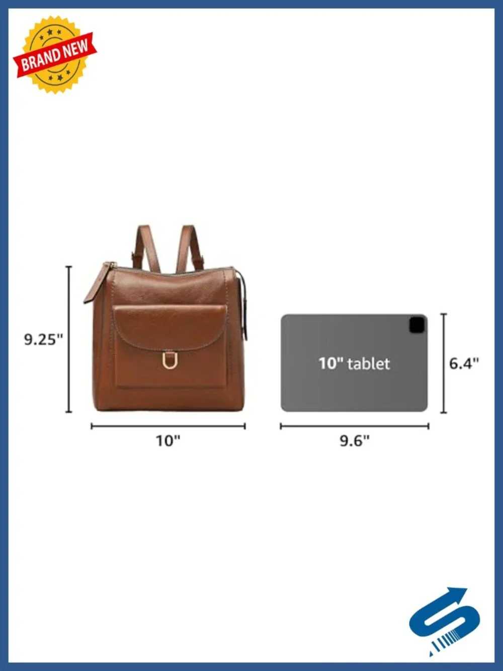Leather Convertible Backpack Purse Crossbody Shoulder Bag